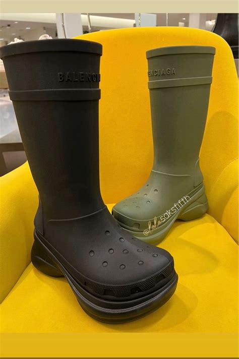 balenciaga croc boots men|balenciaga croc heels price.